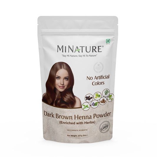 Dark Brown Henna Powder(Enriched with herbs)